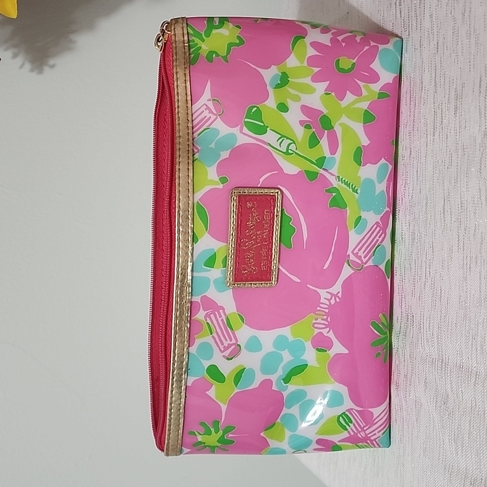 Lilly Pulitzer x Estee Lauder Floral Vinyl Cosmetic Bag